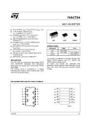 Datasheet 74ACT04B manufacturer STMicroelectronics